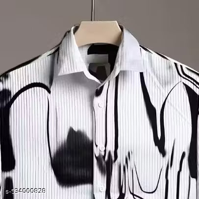 Casual Printed Shirt with Three-Quarter Sleeves