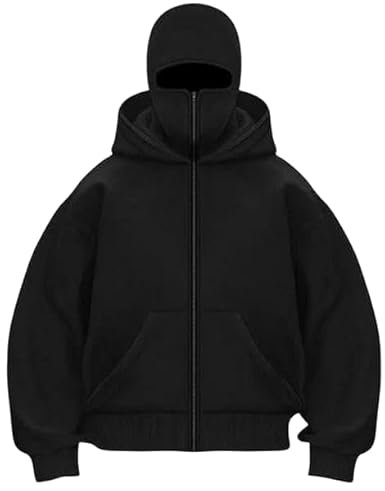 Balaclava Ninja Zipper Hoodie