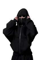 Balaclava Ninja Zipper Hoodie