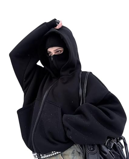 Balaclava Ninja Zipper Hoodie