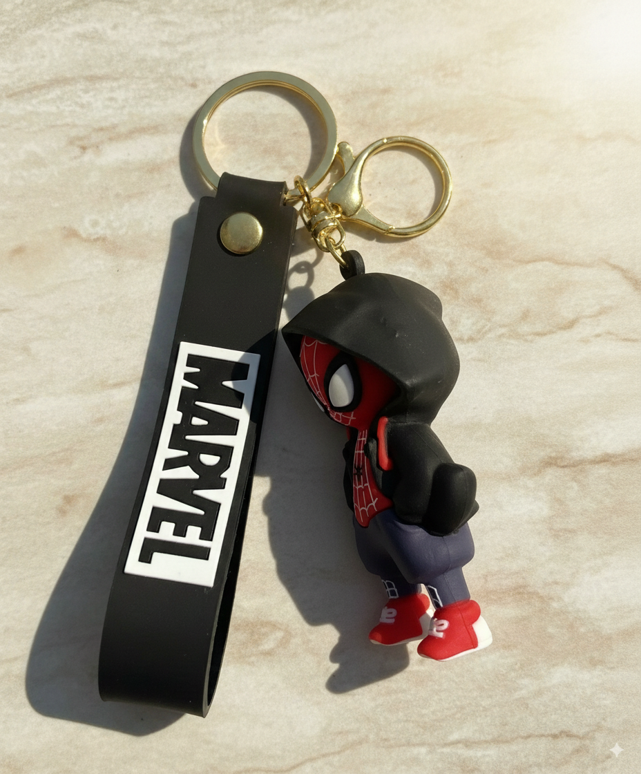 Spider Man Black Hood Keychain