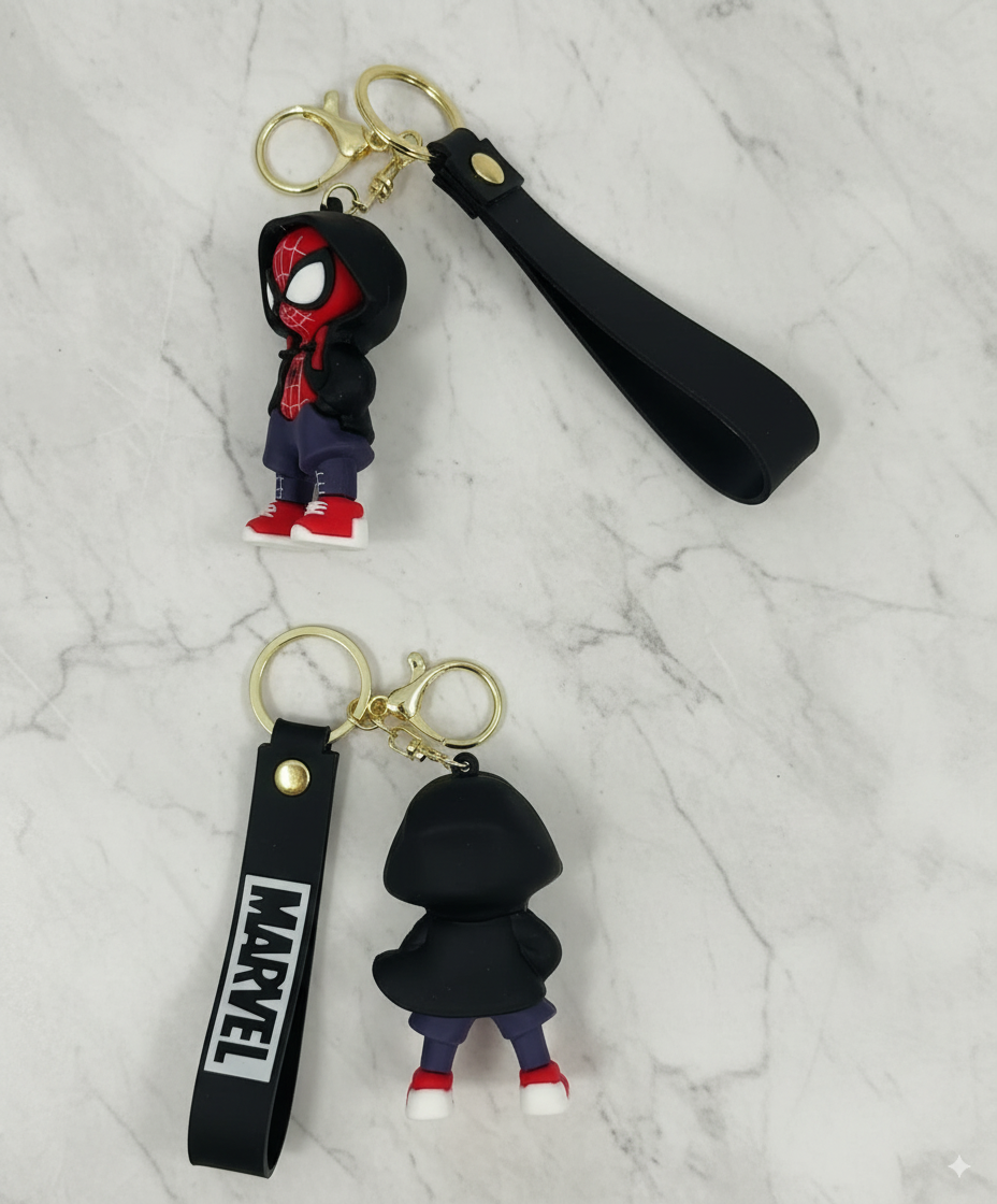 Spider Man Black Hood Keychain
