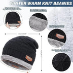 Fitness Mantra® Beanie Cap & Muffler for Men & Women| Beanie Cap| Woolen Topaa| Winter Cap| Head & Neck Warmer| Black Color| 1 Set|