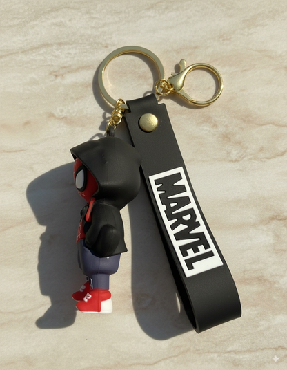 Spider Man Black Hood Keychain